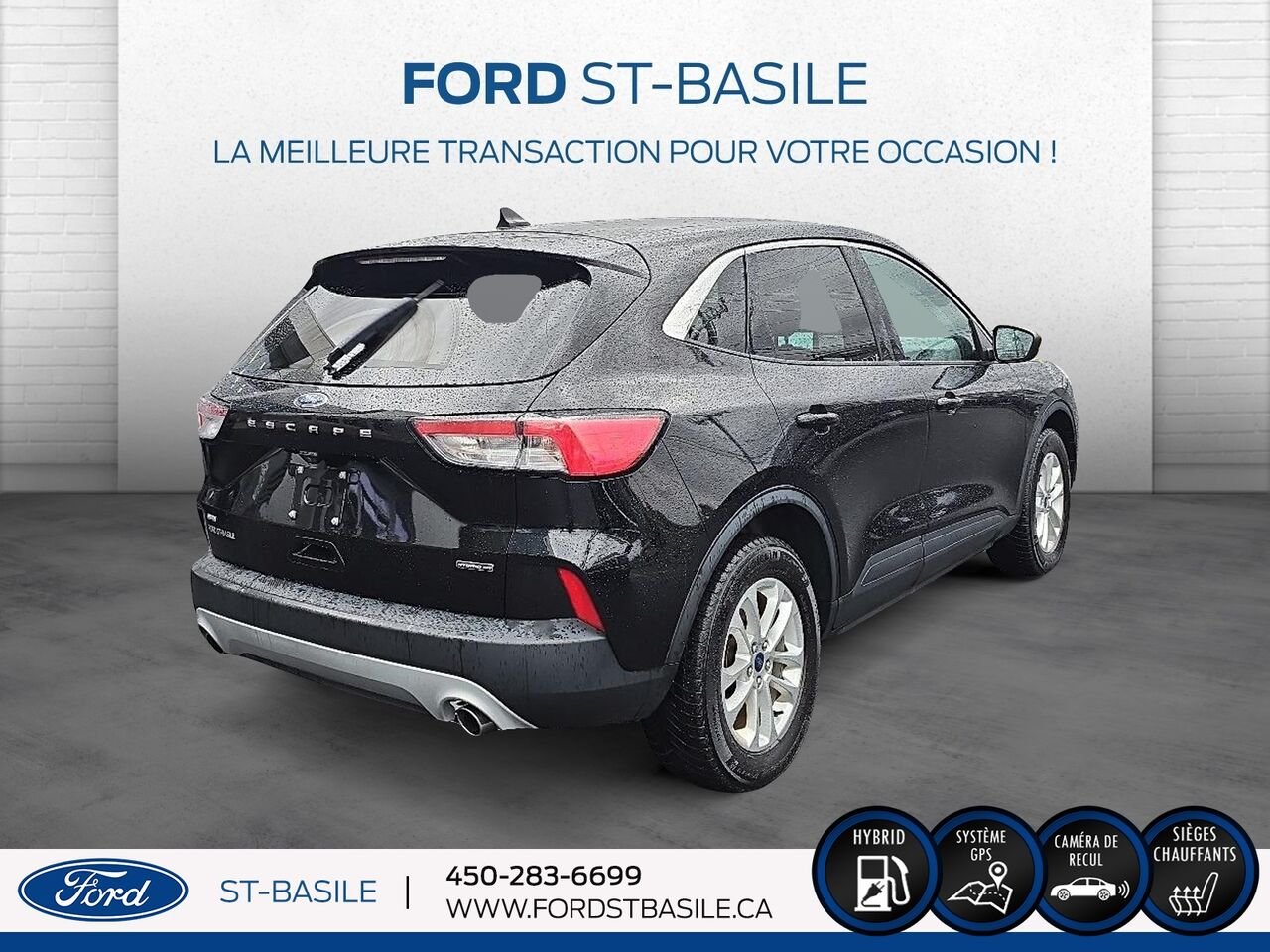 Ford Escape 2022 Noir Saint-Basile-le-Grand - photo #7