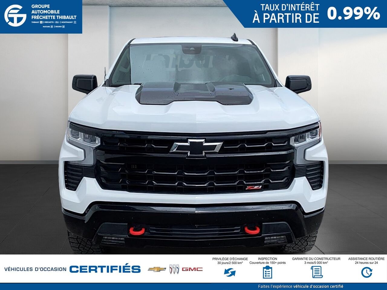 CHEVROLET SILVERADO LT Trail Boss cabine multiplace 4RM 157 po 2024 Blanc Montmagny - photo #1