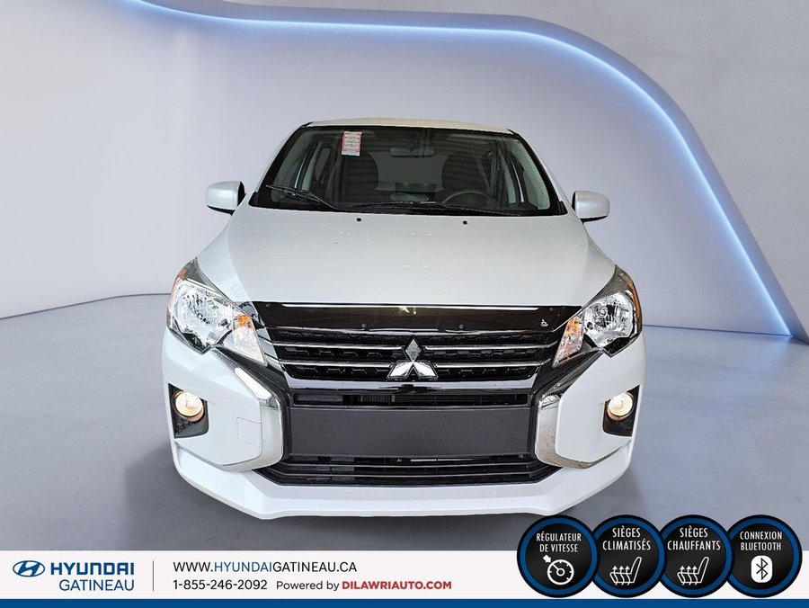 Mitsubishi Mirage ES CVT*** pneus d hiver , sieges chauffant , tres bas millage *** 2024 Argent