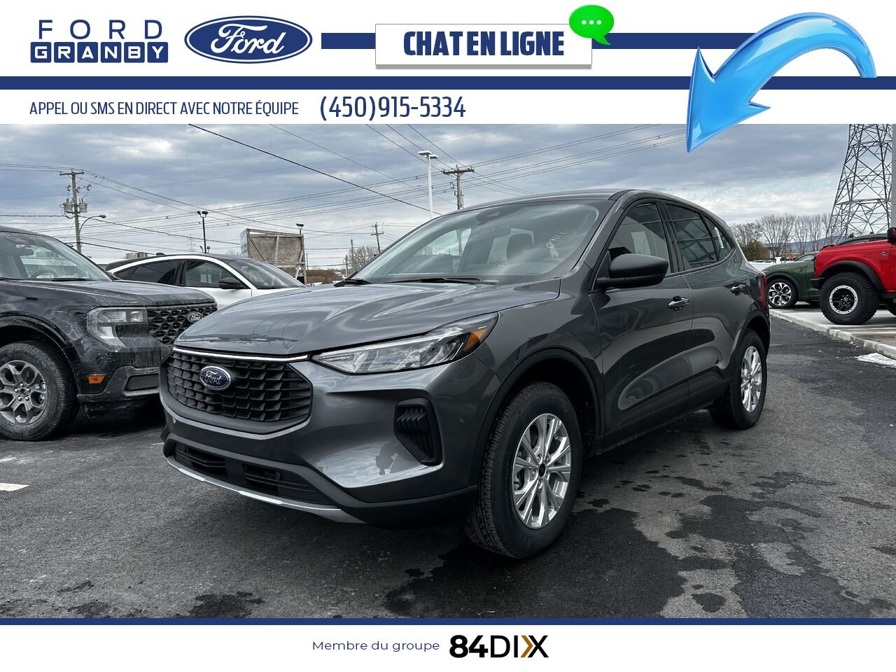 Ford Escape 2025 Gris carbonisé métallisé Granby - photo #6