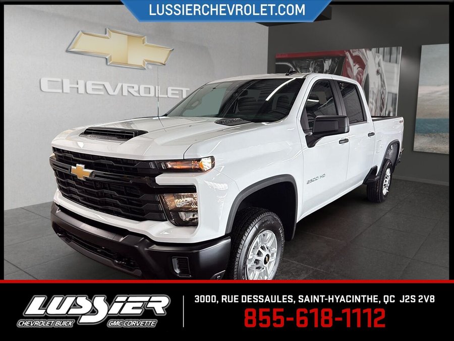 Chevrolet Silverado 2500HD WT cabine multiplace 4RM 159 po 2026 BLANC SOMMET
