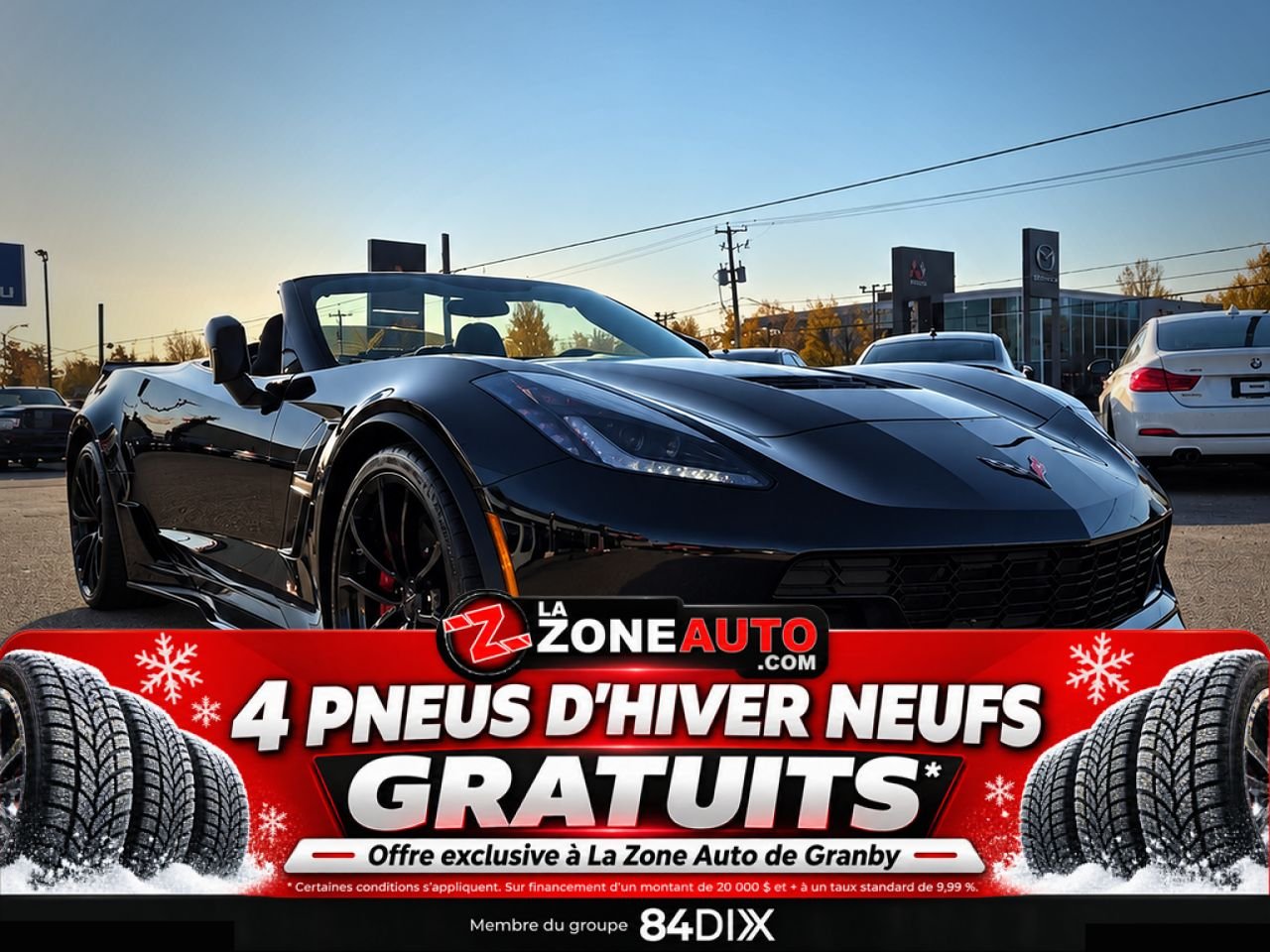 Chevrolet Corvette Grand Sport Convertible 2019 Noir Granby - photo #8