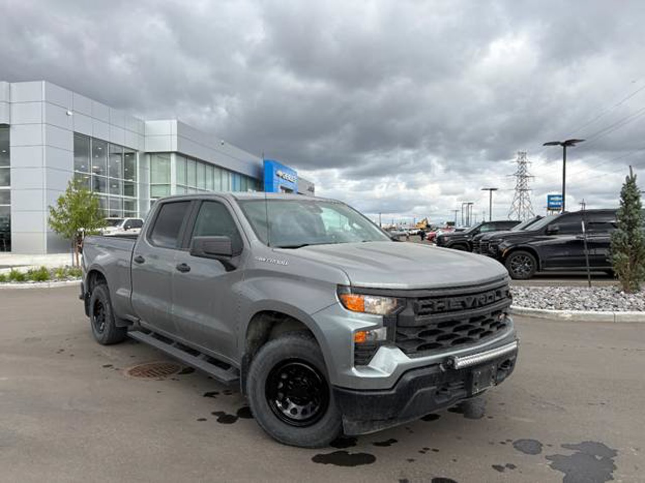 2023 Chevrolet Silverado 1500 4WD Crew Cab 147 Work Truck Grey Sherwood Park - photo #1