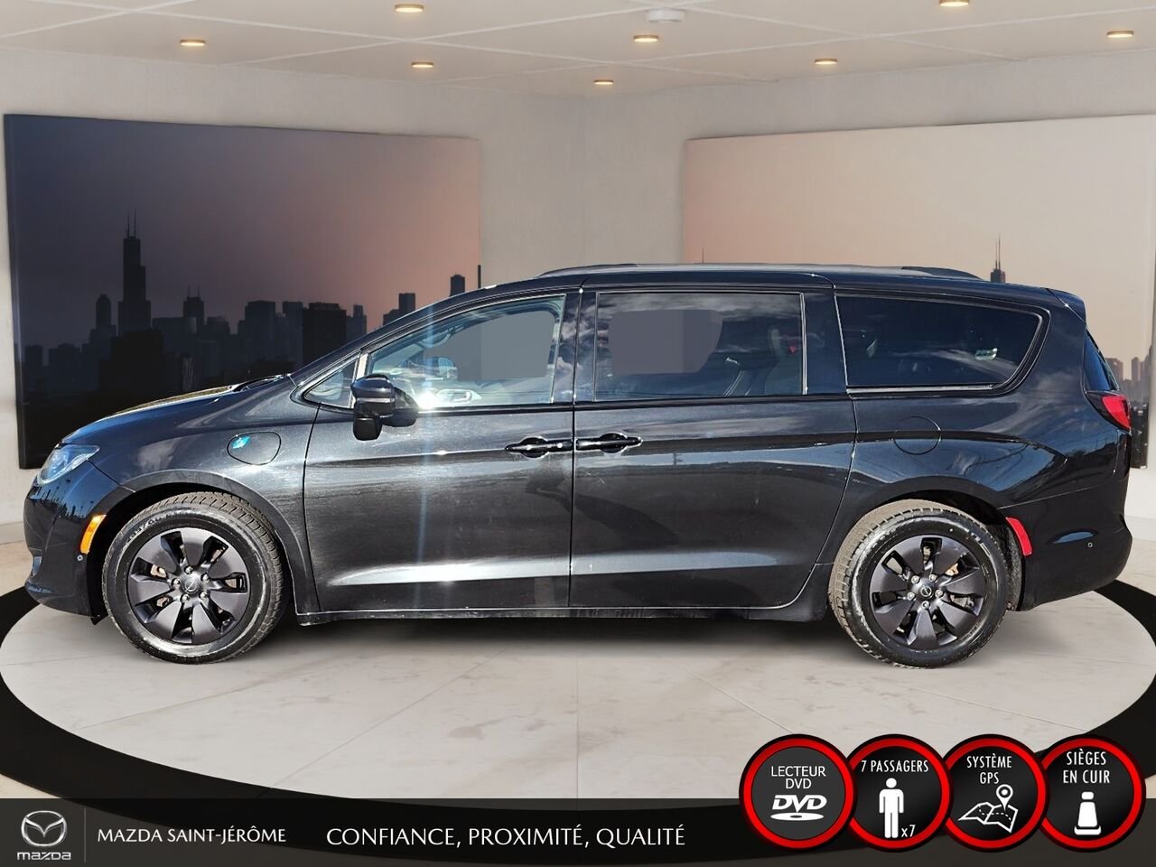 2020 Chrysler Pacifica Hybrid LIMITED S | JAMAIS ACCIDENTÉ | HYBRIDE RECHARGEABLE | TOIT PANO | CUIR | TV/DVD Black Saint-Jérôme - photo #10