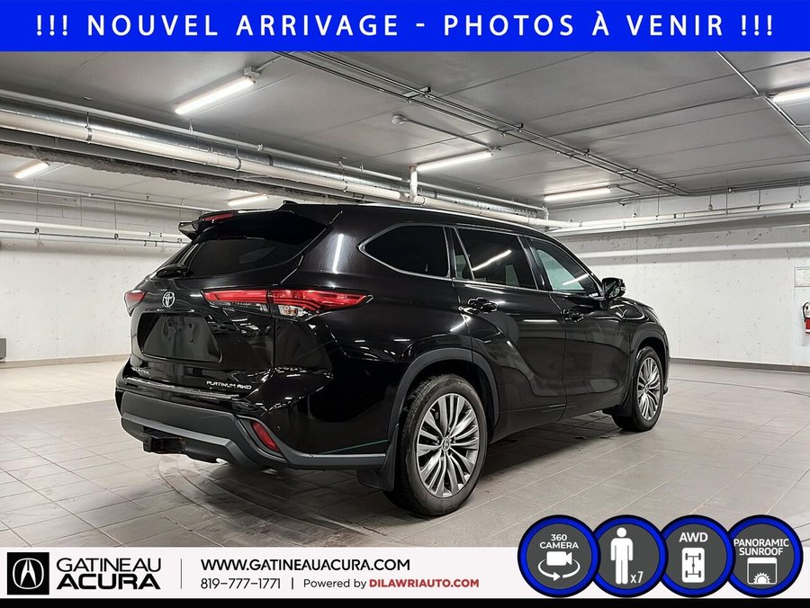 Toyota Highlander Platinum AWD 2020 Noir
