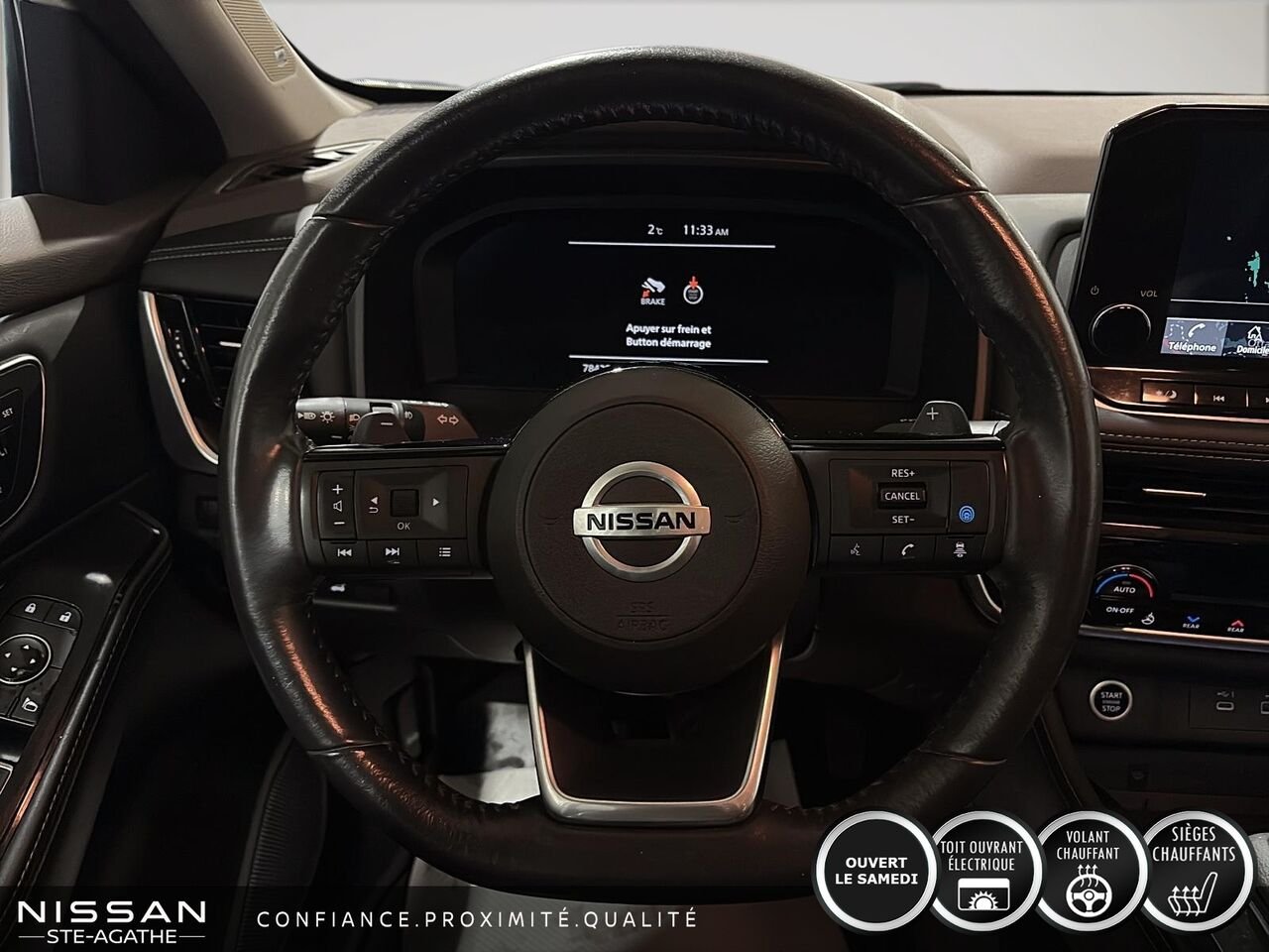 2021 Nissan Rogue TRACTION INTÉGRALE | TOIT OUVRANT PANORAMIQUE | CUIR | BOSE | UN SEUL PROPRIÉTAIRE White Saint-Jérôme - photo #10