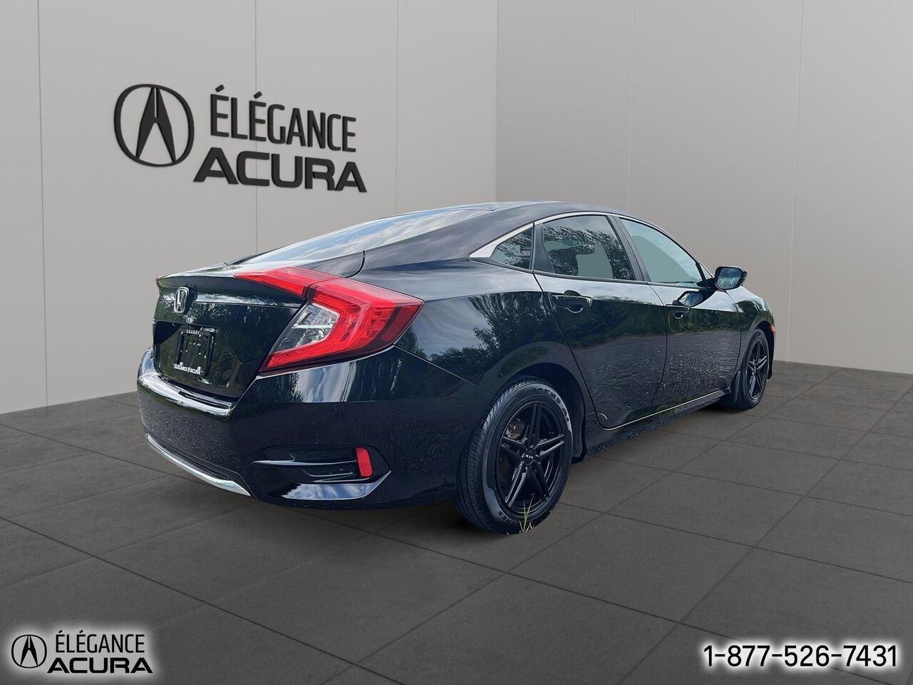 2020 Honda Civic Sedan LX | A8378A Black Granby - photo #4