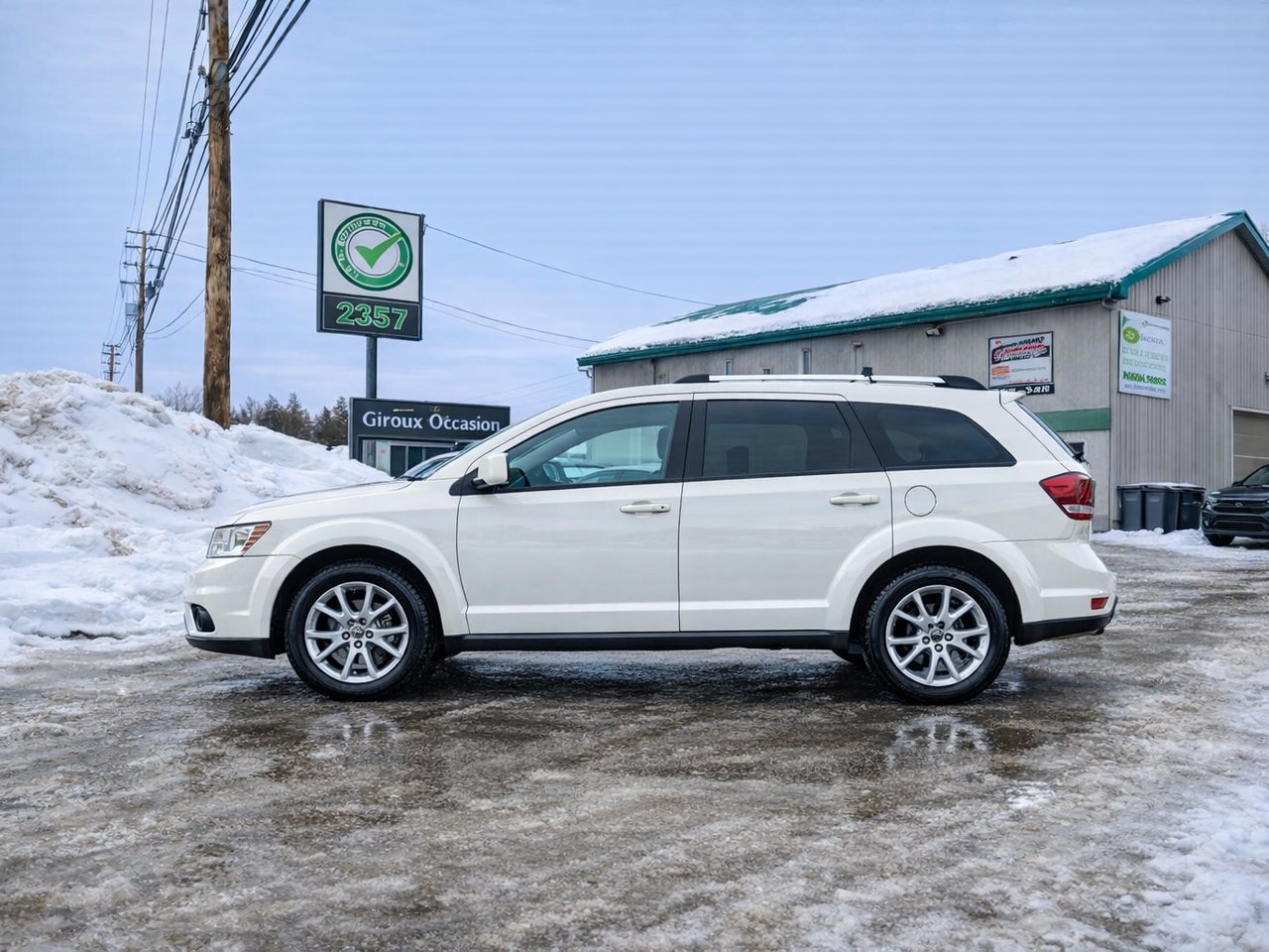 Dodge Journey 2014 Blanc Longueuil, - photo #2