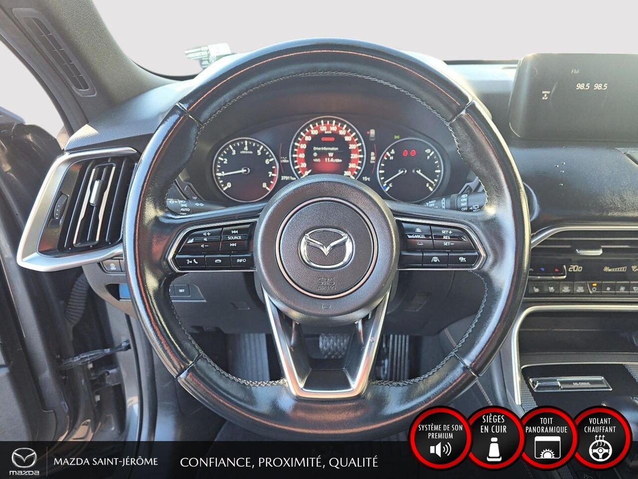 2024 Mazda CX-90 hybride léger GT-P | AWD | TOIT PANORAMIQUE | CUIR NAPPA | BOSE | MAGS Grey Saint-Jérôme - photo #12