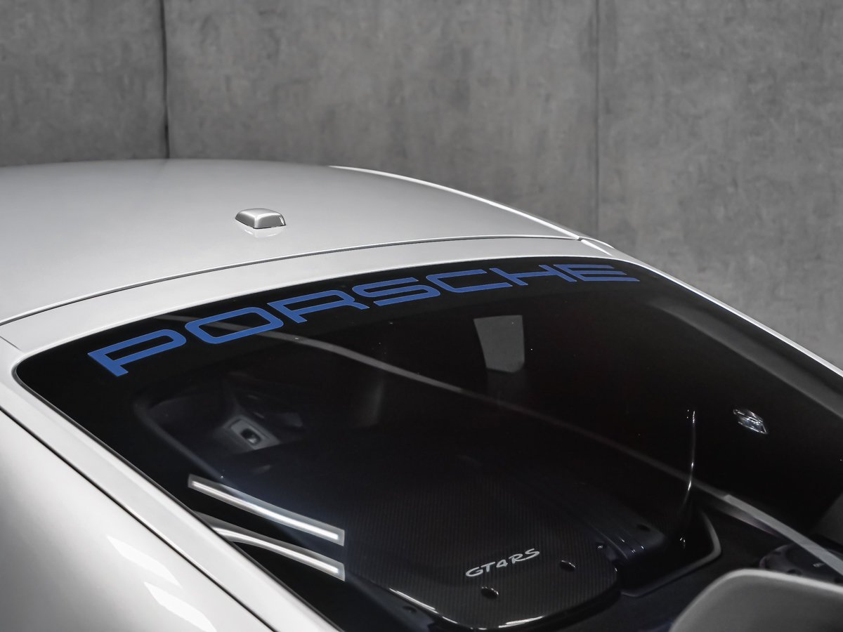 Porsche 718 Cayman GT4 RS PDK CARBONE JANTES BLEUES SPORT CHRONO 2025 Argent Montréal - photo #19