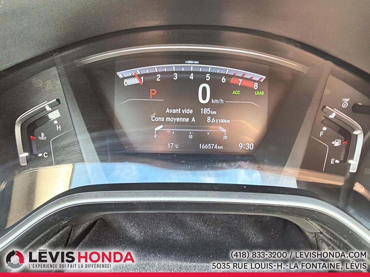 Honda CR-V Touring AWD Touring Traction Intégrale 2018 Blanc Lévis - photo #18