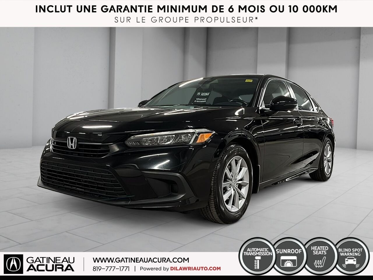 Honda Civic EX 2022 Noir Gatineau - photo #0