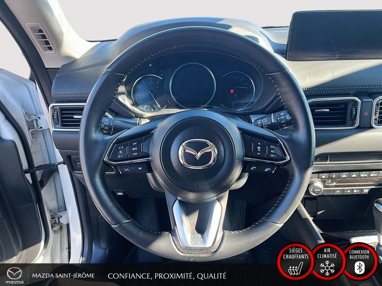 2024 Mazda CX-5 GS | 1 PROPRIÉTAIRE | JAMAIS ACCIDENTÉ | AWD | CUIR | VOLANT CHAUFFANT White Saint-Jérôme - photo #13