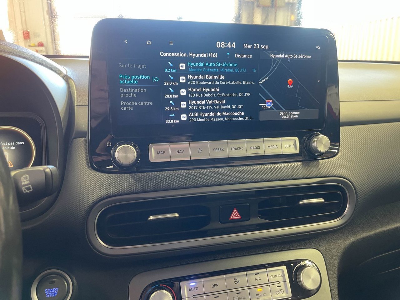 2023 Hyundai Kona Electric PREFERRED *CHARGE RAPIDE* SIEGES CHAUF *REG ADAPT Red Saint-Jérôme - photo #12