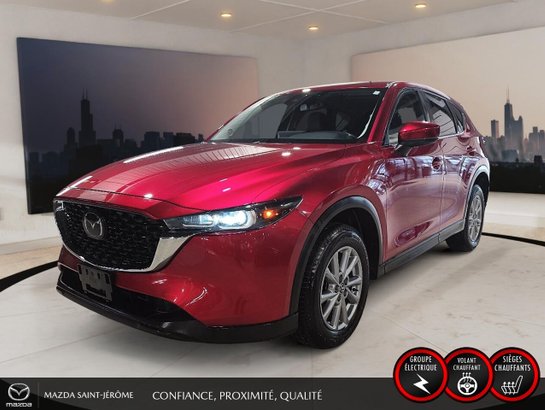 2025 Mazda CX-5 GS | CUIR | AWD | MAGS | HAYON ÉLECTRIQUE | ACCÈS ET DÉMARRAGE SANS CLÉ Red