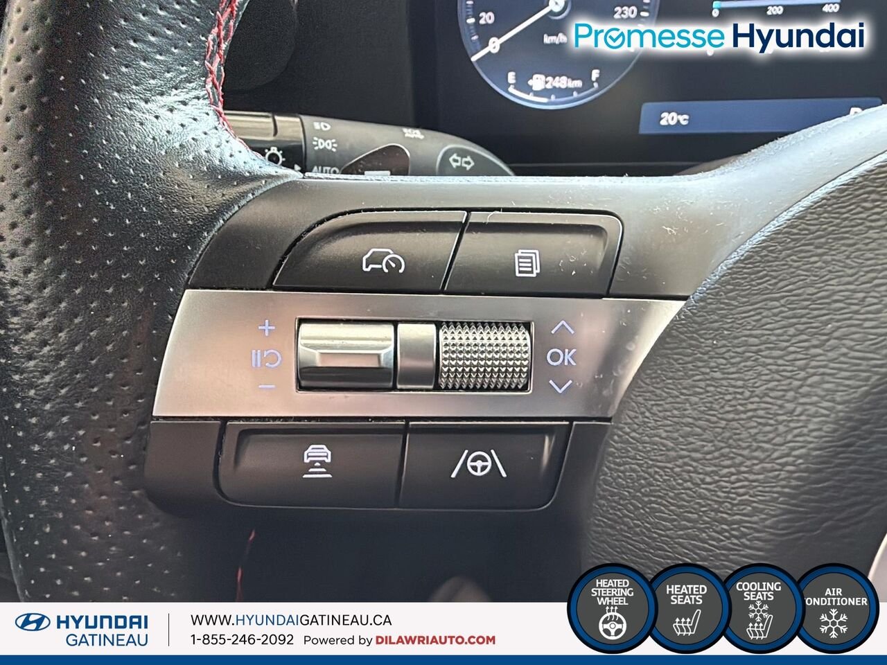 Hyundai Kona 1.6T N Line Ultimate TI 2025 Gris Ottawa & Gatineau - photo #13