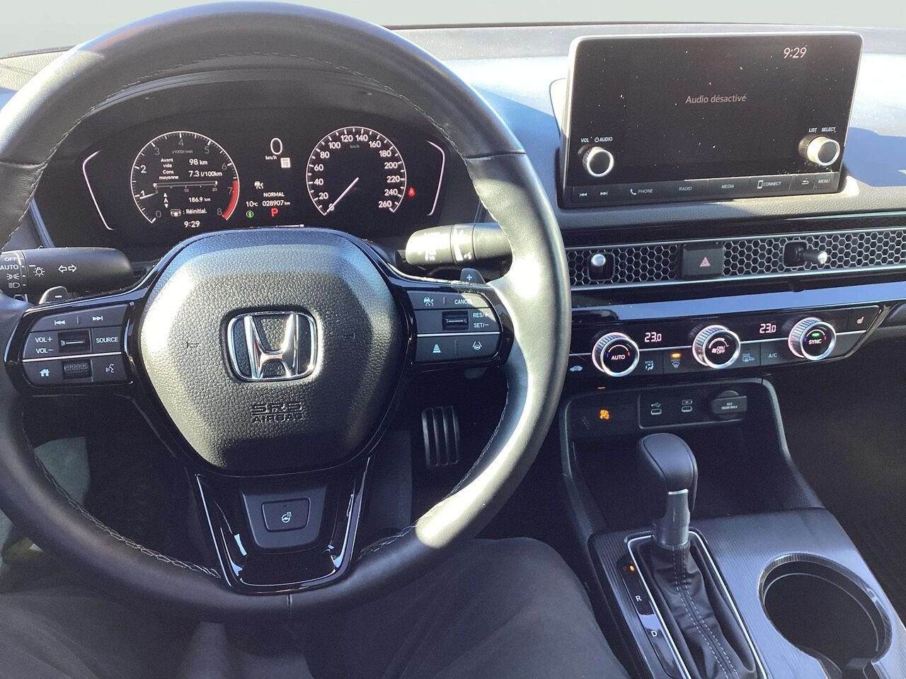 Honda Civic Berline Sport CVT 2026 Noir Gatineau - photo #12