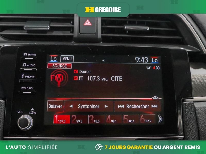 Honda Civic 822264 | EX GR ELECT BLUETOOTH CAM RECUL A/C TOIT OUVRANT 2020 Gris Laval - photo #23