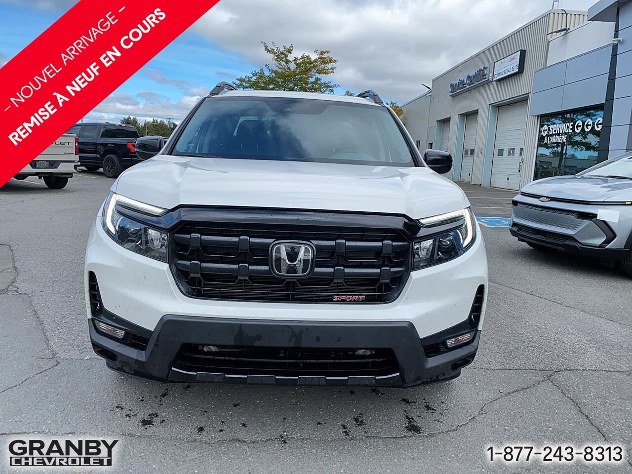 2025 Honda Ridgeline Sport Traction Intégrale | 26-0168A White Granby - photo #1