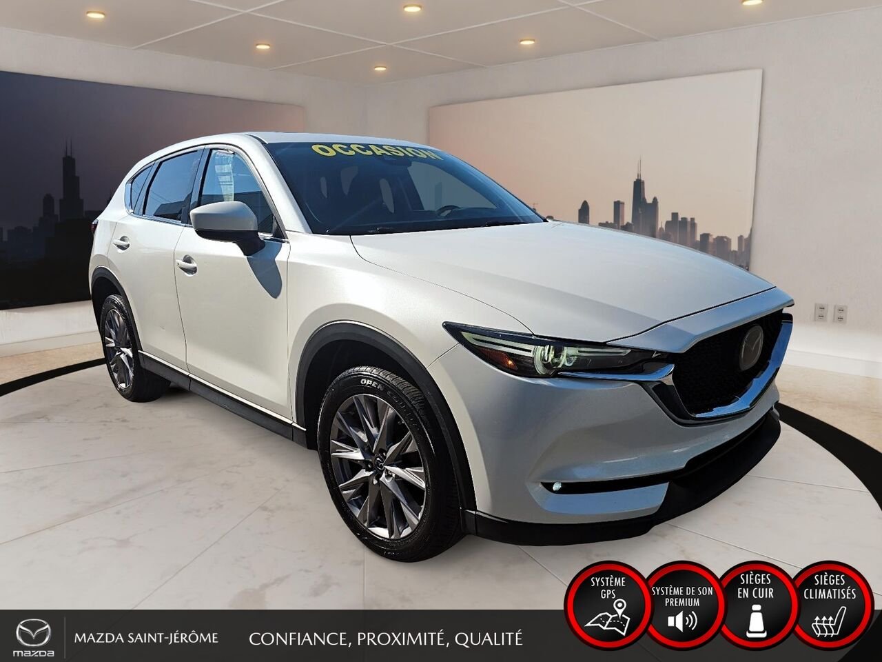 2019 Mazda CX-5 GT | TOIT OUVRANT | CUIR | NAVIGATION | AWD White Saint-Jérôme - photo #3