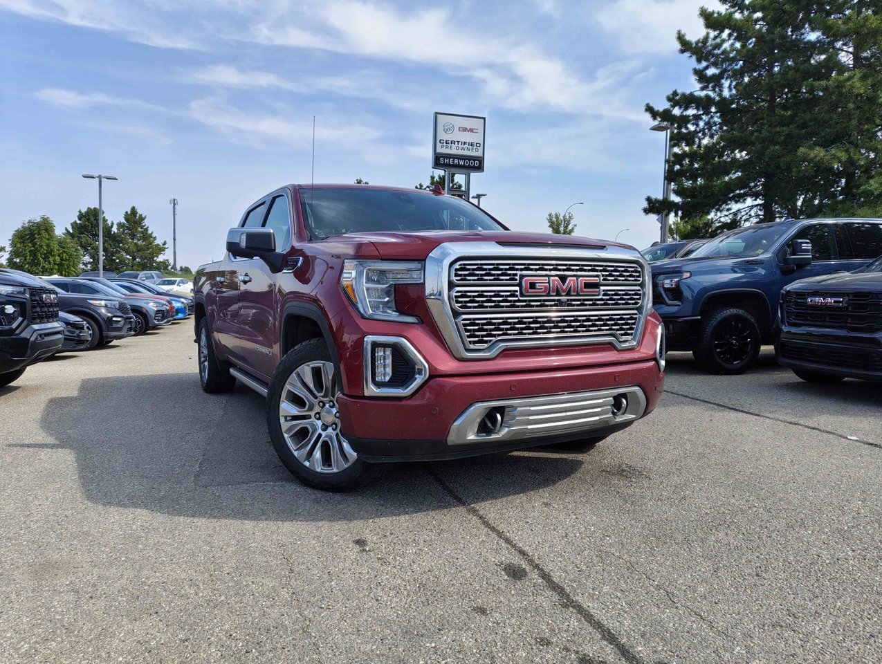 2020 GMC Sierra 1500 4WD Crew Cab 147 Denali Red Sherwood Park - photo #1
