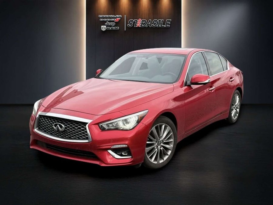 INFINITI Q50 LUXE AWD, CUIR, TOIT OUVRANT, AUDIO BOSE 2024 Rouge