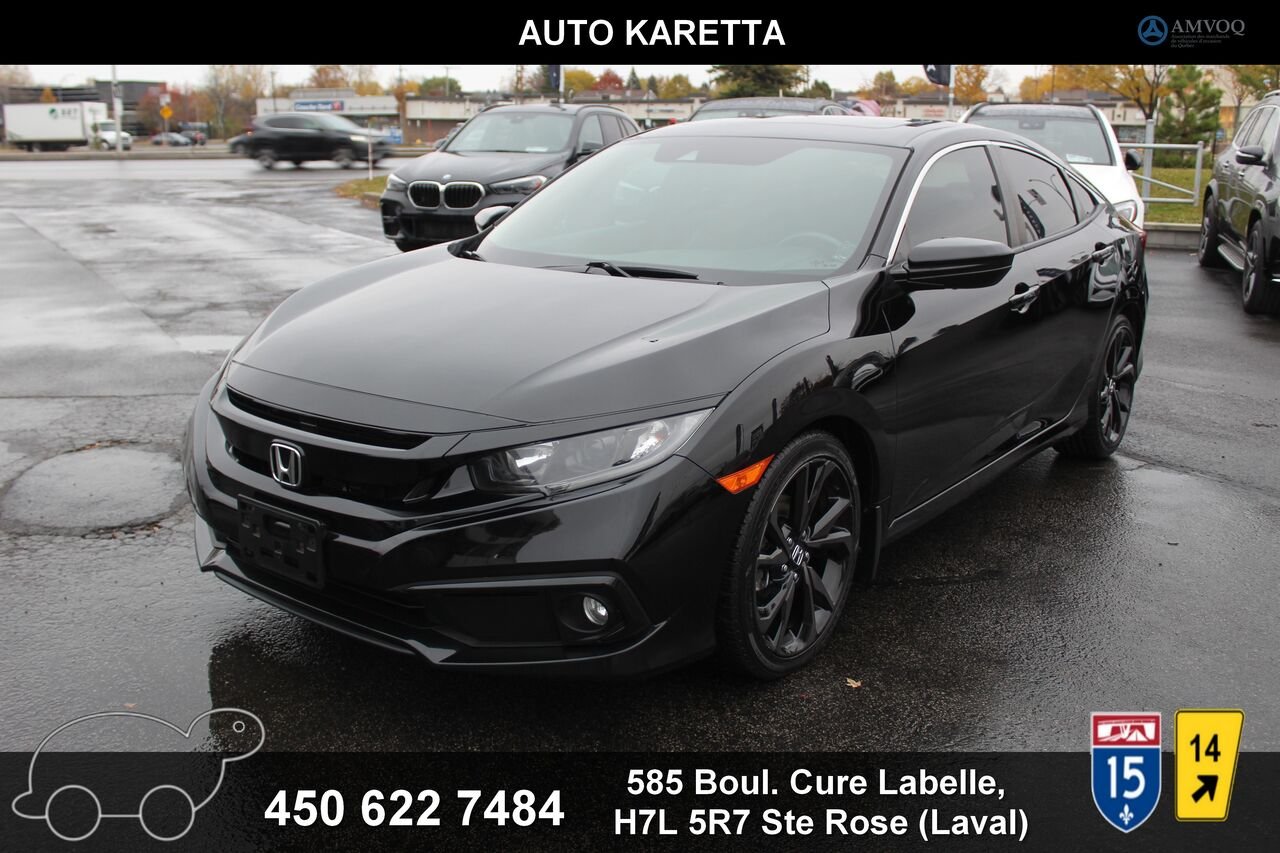 Honda Civic Berline VIN: 2HGFC2F88LH028429 2020 Noir Sainte-Rose - photo #0