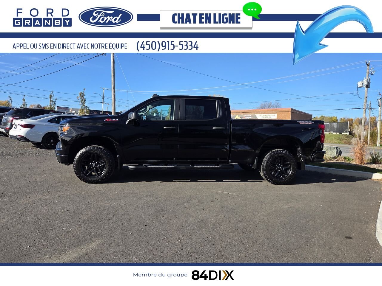 Chevrolet Silverado 1500 2023 Noir Granby - photo #3