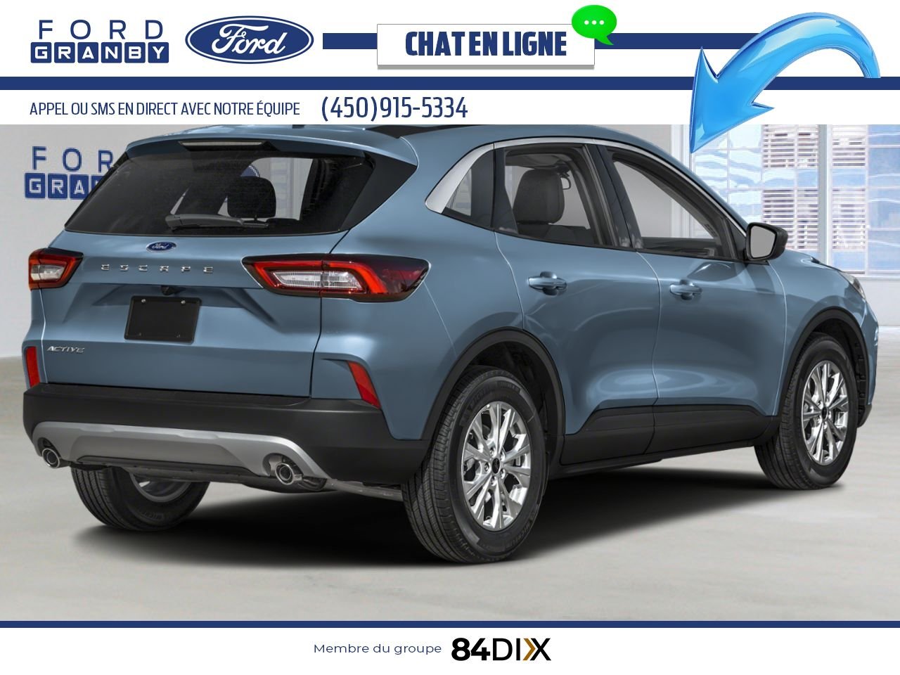 Ford Escape 2025 Bleu vapeur métallisé Granby - photo #1