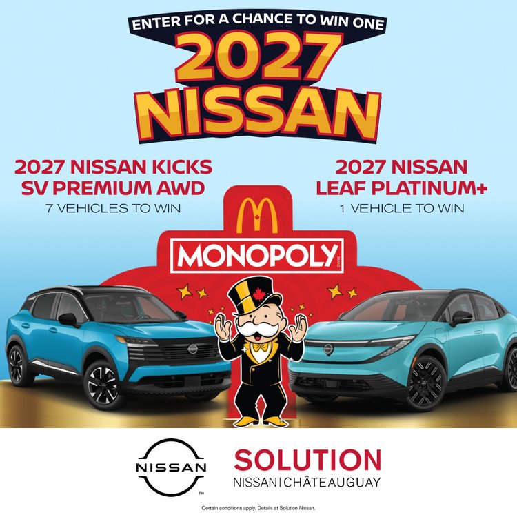 Solution nissan promo SEPTEMBRE Monopoly McDo EN