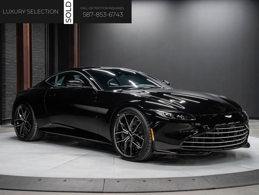 2023 Aston Martin Vantage | Delivery KMs | 360 Camera | Twin Turbo 4.0L V8 Black