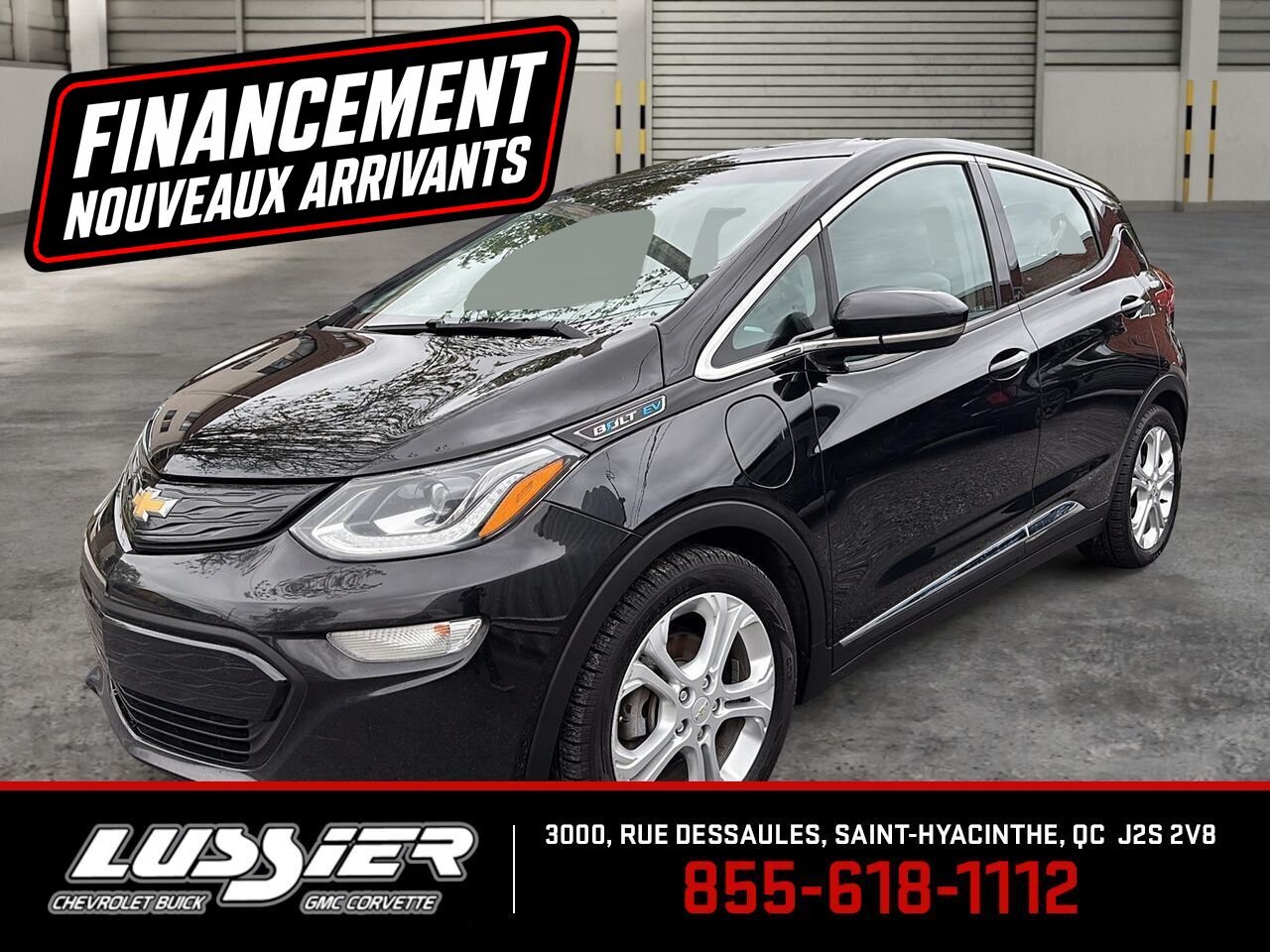 CHEVROLET BOLT EV LT 2020 Noir Saint-Hyacinthe - photo #0