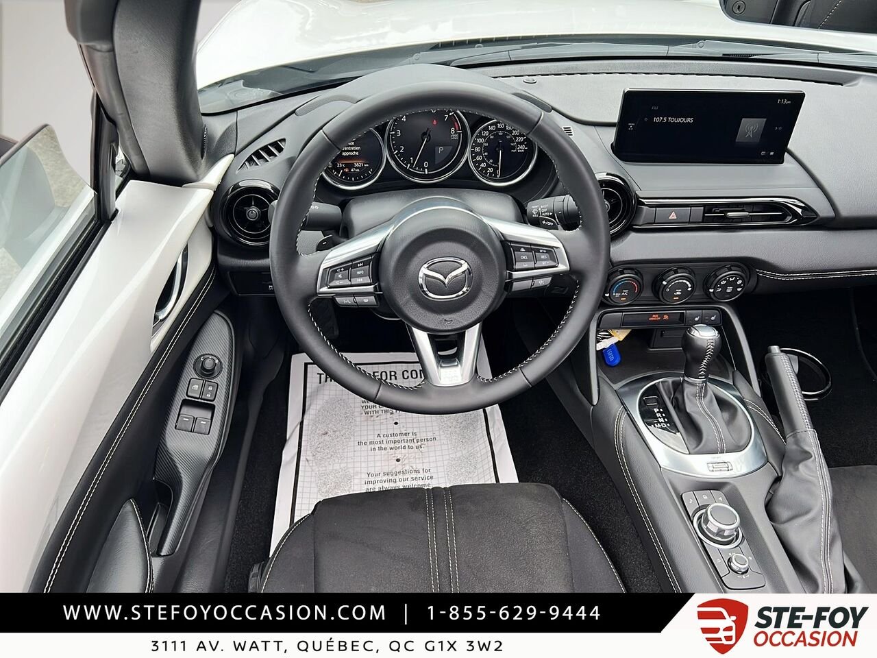 2025 Mazda MX-5 GS-P MIATA CLUB White Québec - photo #16