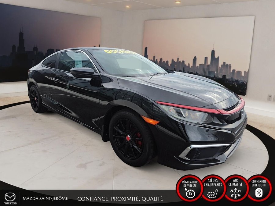 2020 Honda Civic Coupé COUPÉ 2 PORTES | UN SEUL PROPRIÉTAIRE | JAMAIS ACCIDENTÉ | 2 JEUX DE ROUES Black