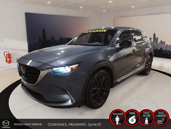 2022 Mazda CX-9 Édition Kuro | 1 PROPRIÉTAIRE | JAMAIS ACCIDENTÉ | CUIR ROUGE | TOIT OUVRANT | AWD Grey