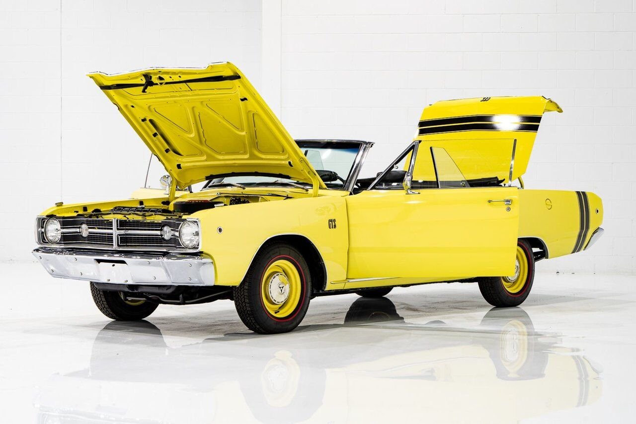 Dodge Dart *PRIX EN USD* GTS Conv Matching #s 340 cu in With Original Built Sheet 1968 Jaune Montréal - photo #44
