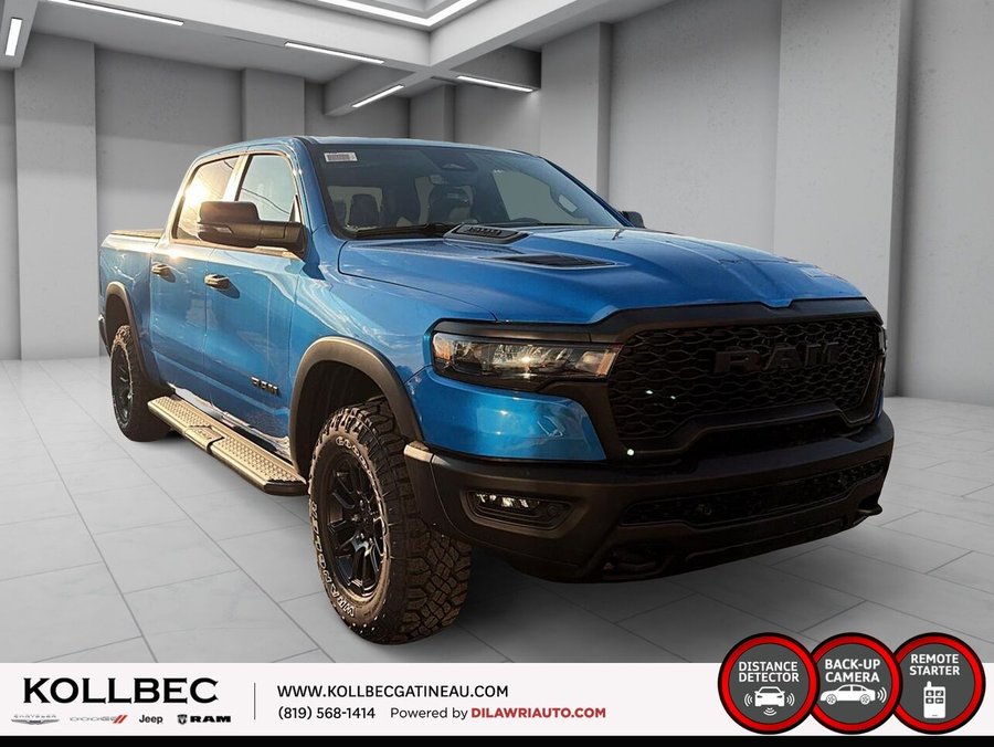 RAM 1500 Rebel cabine d'équipe 4x4 caisse de 5 pi 7 po 2026 Couche nacrée bleu hydro