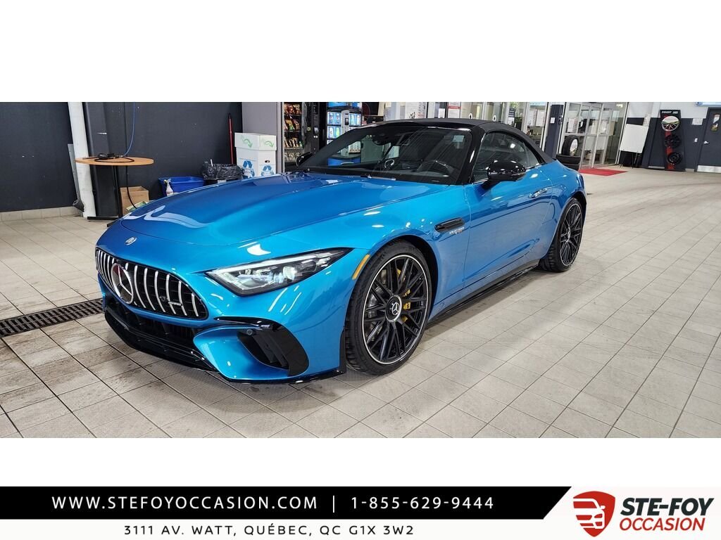 2023 Mercedes-Benz SL-Class AMG SL 63 Roadster IMPECCABLE COMME NEUF Blue Québec - photo #0