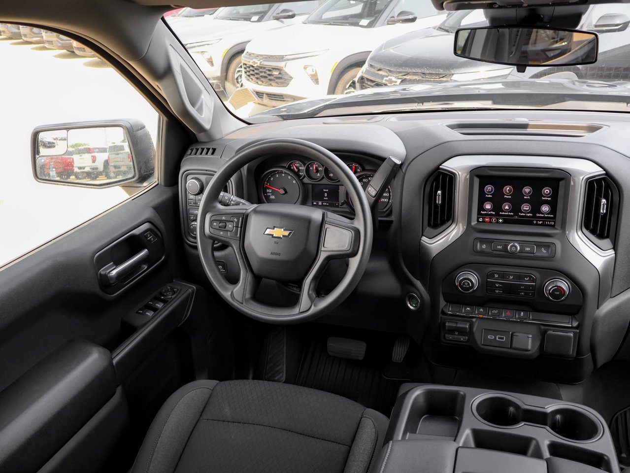 2024 Chevrolet Silverado 1500 4WD Crew Cab 147 Custom Black Sherwood Park - photo #30