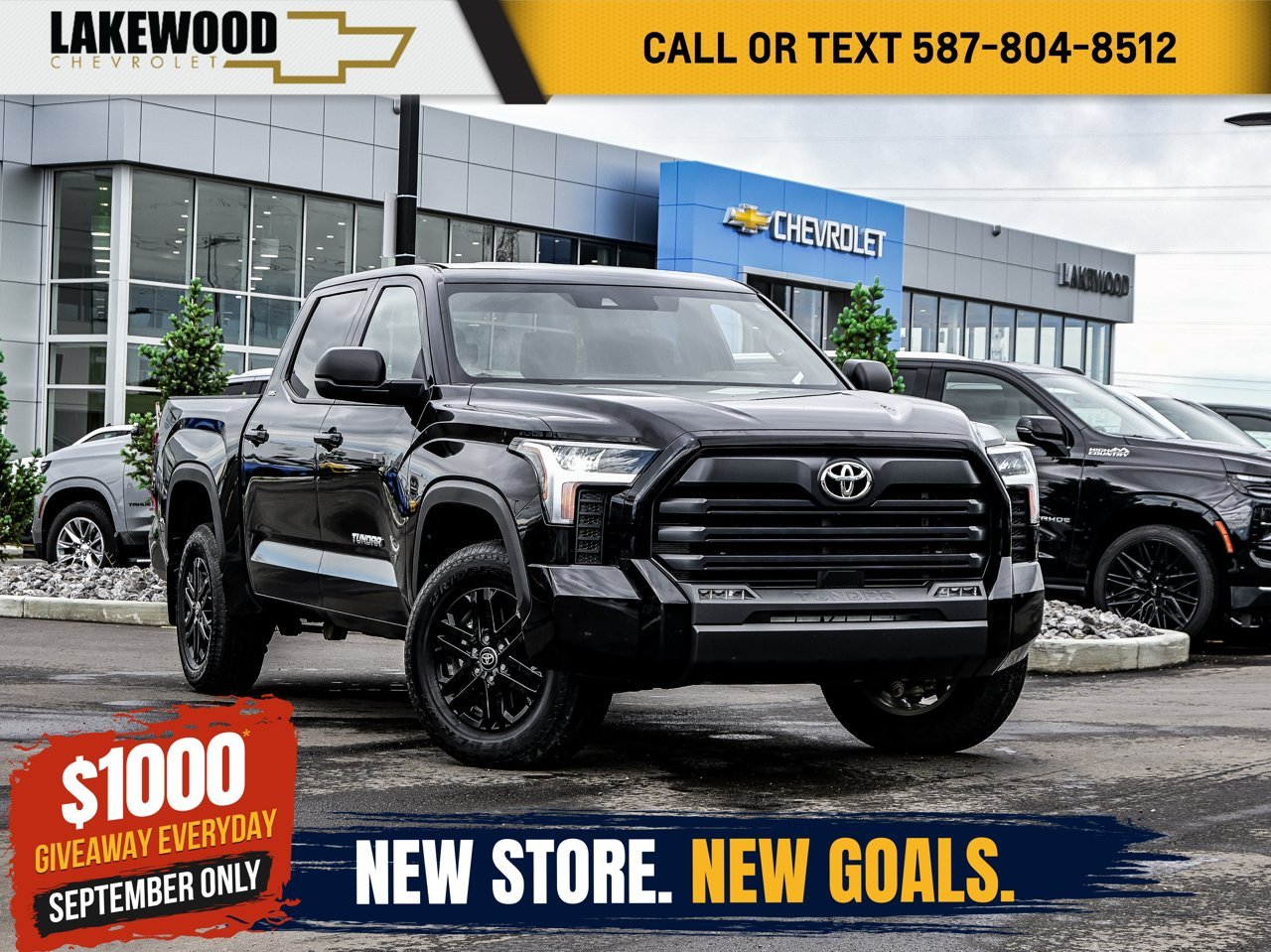 2025 Toyota Tundra 4x4 Crewmax SR Black Sherwood Park - photo #0