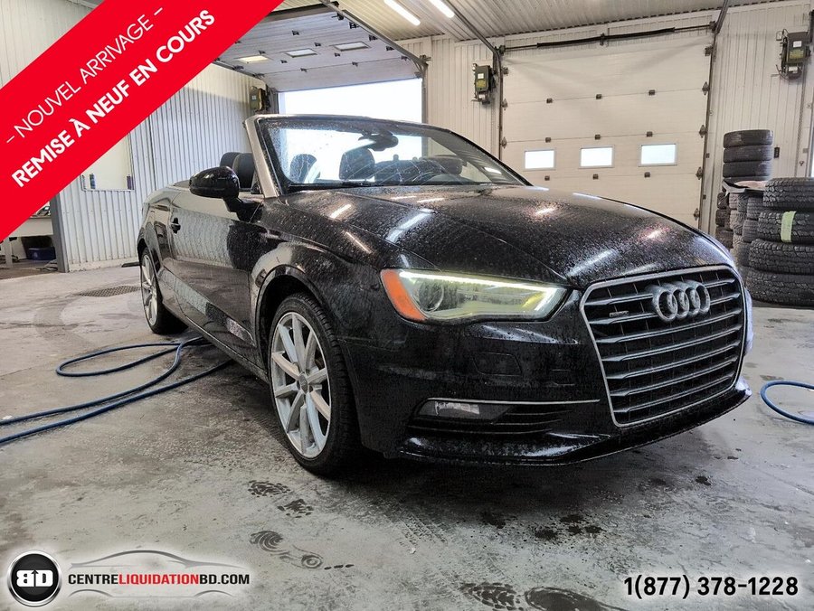 2015 Audi A3 2.0T Progressiv TSI QUATTRO CONVERTIBLE Black
