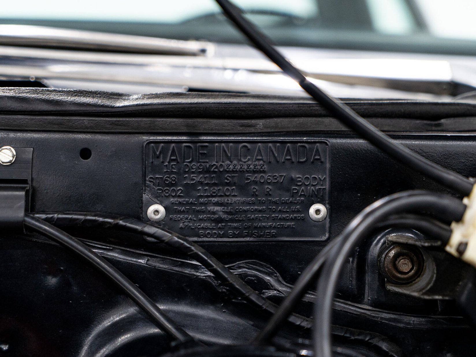 Chevrolet Biscayne **PRIX EN USD** L36 4 speed GM Canada paperwork 1968 Rouge Montréal - photo #51