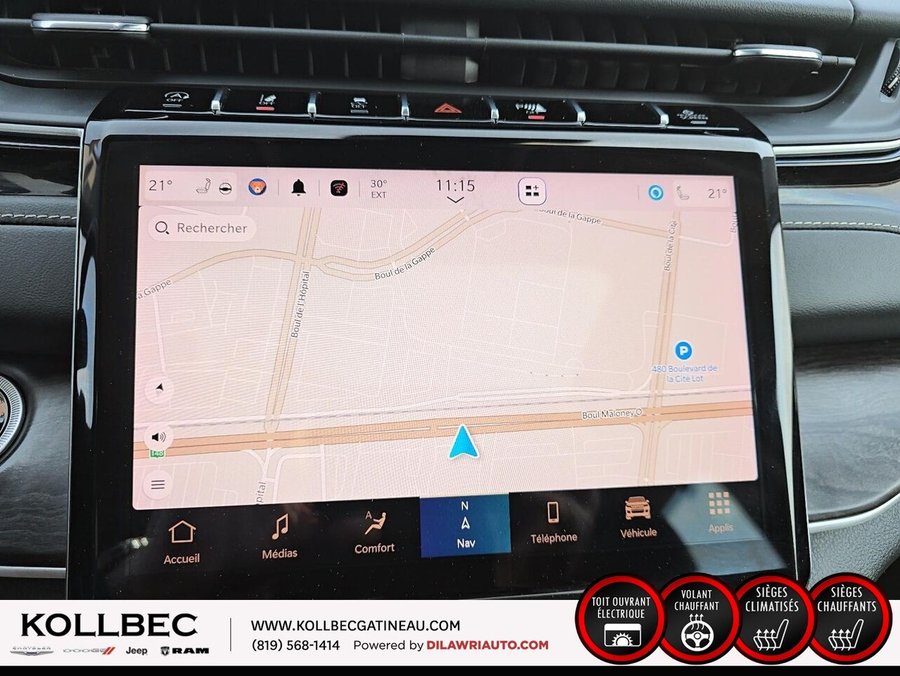 2023 JEEP GRAND CHEROKEE *** UN PROPRIO + CLEAN CARFAX + TOIT + NAV *** Black