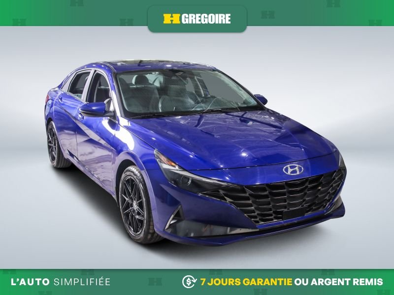 Hyundai Elantra 729100 | LUXURY HYBRIDE AUTO A/C CUIR TOIT NAV CAM RECULE 2023 Bleu Laval - photo #0