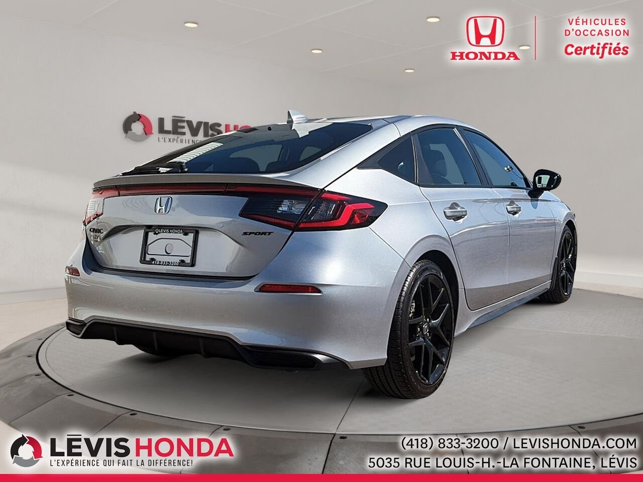 2026 Honda Civic Hayon Sport Sport CVT Silver Lévis - photo #8