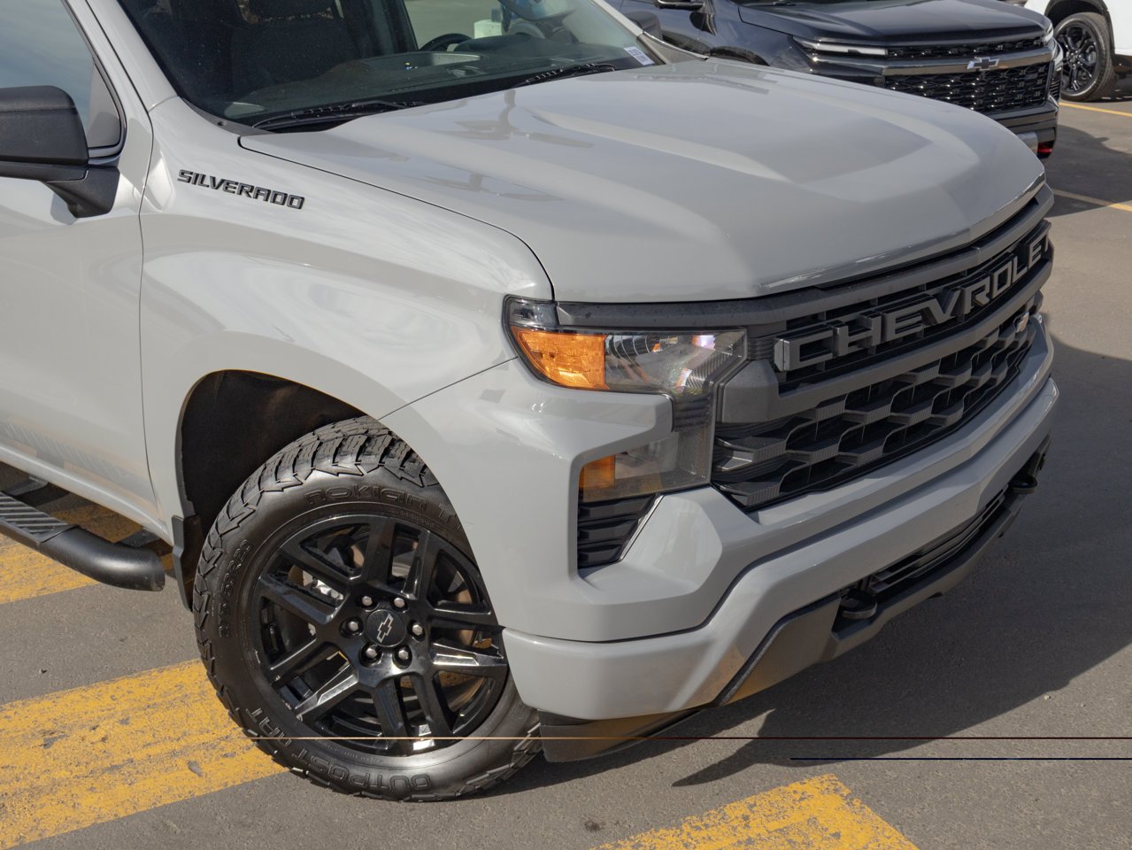 2024 Chevrolet Silverado 1500 4WD Crew Cab 147 Custom Grey Sherwood Park - photo #14