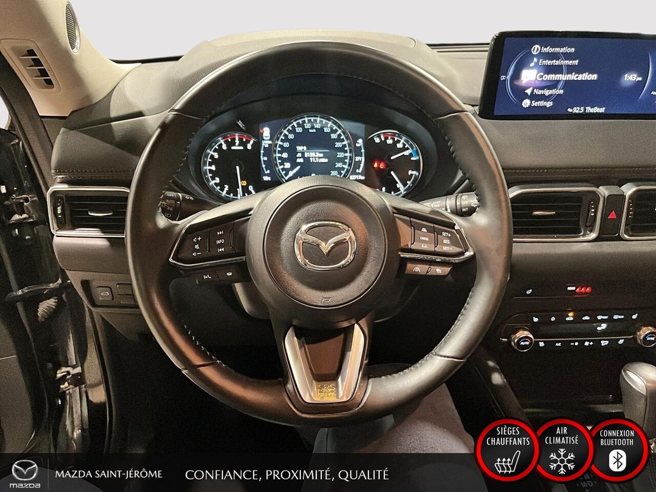 Mazda CX-5 GT | TOIT OUVRANT | CUIR | AWD | 2025 Noir Saint-Jérôme - photo #13