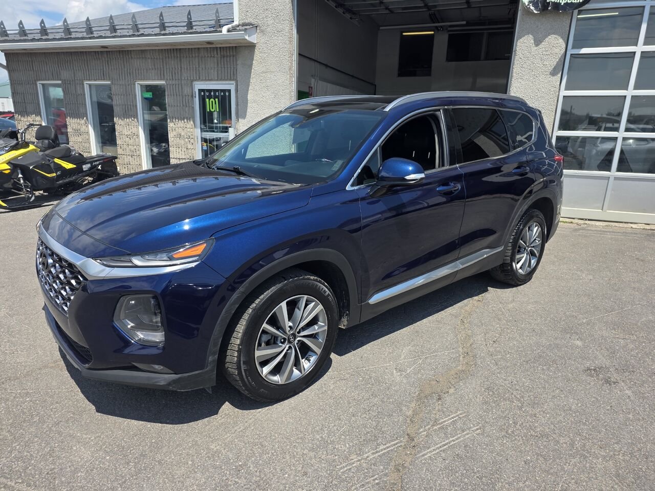 2020 Hyundai Santa Fe Blue  - photo #1