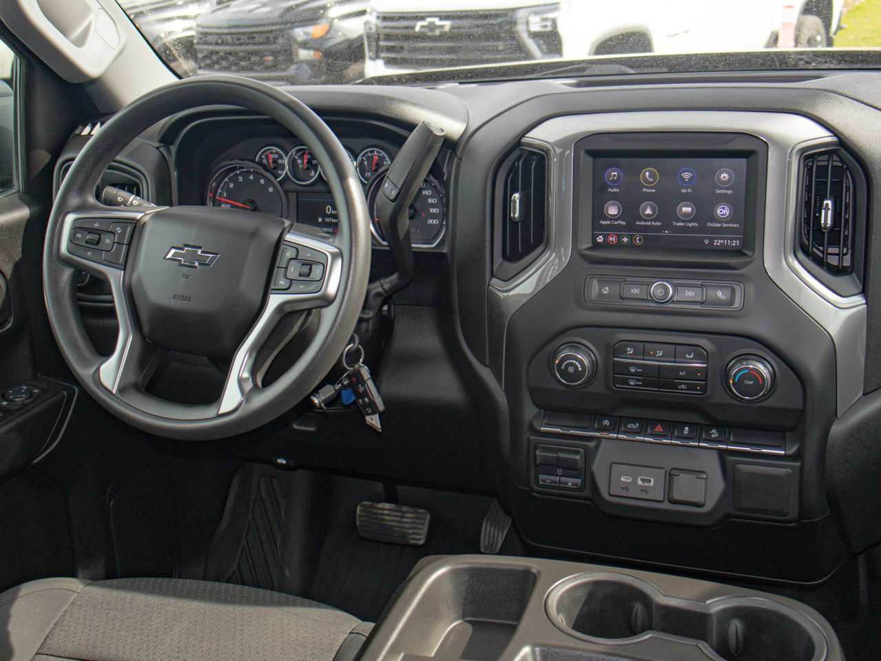2021 Chevrolet Silverado 1500 4WD Crew Cab 147 Custom Trail Boss Black Sherwood Park - photo #30