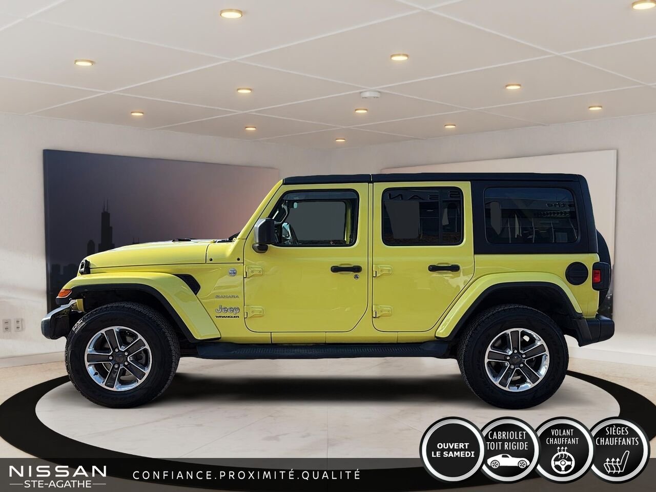 2023 Jeep Wrangler Sahara | V6 | 4X4 | 4 PORTES | Yellow Saint-Jérôme - photo #5